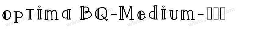 optima BQ-Medium字体转换